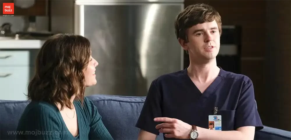 A doctor talking with in a woman in a series named Good Doctor