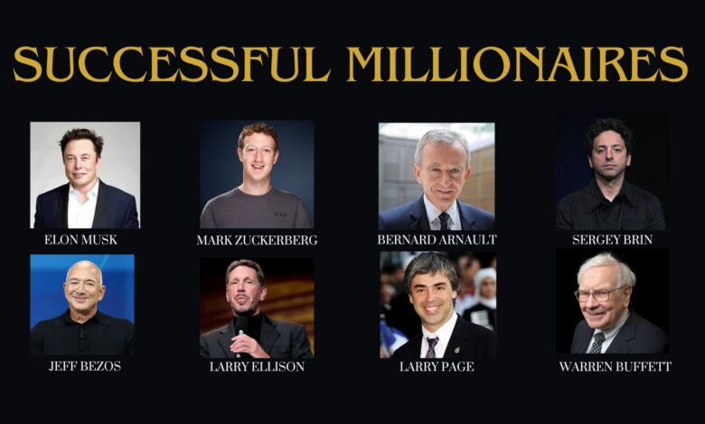 Successful millionaires of the world